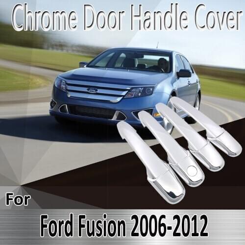 For Ford Fusion SE Sport 2006~2012 2007 2008 2009 2010 2011 Stickers Decoration Chrome Door Handle Cover Refit Car Accessories