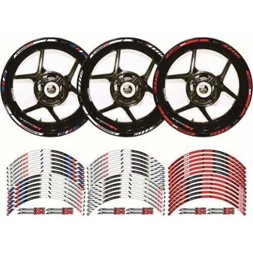Motorcycle Wheel Decals Stickers Set Rim Stripes Laminated For BMW S1000XR