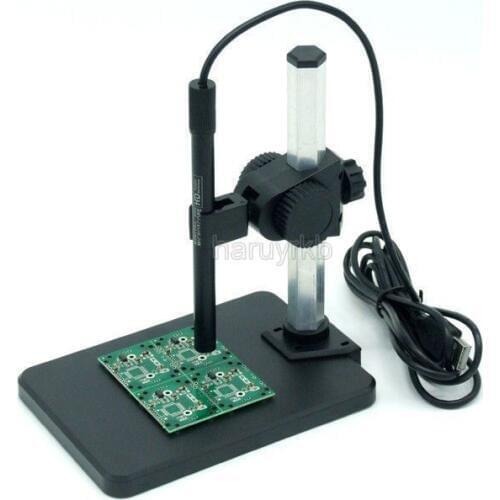 Continuous zoom 1-600X HD USB Digital Microscope Endoscope magnifying glass Video Camera Image for Maintenance detection + Stand