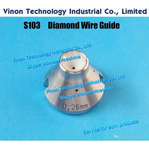 D=0.26mm Lower Wire Guide 87-3 type S103 3080990 for AQ,A,EPOC,AQ325,AQ327 edm machine 0206110 wire guide S103 J03648A