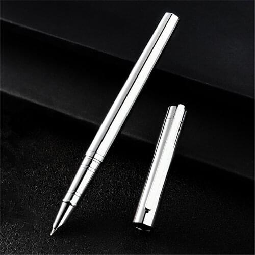 Luxury quality Jinhao Pure Platinum color Business office fine Nib Fountain Pen New Give the best gift