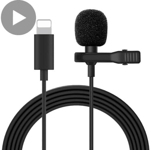 Buttonhole Mini Lavalier Microphone Lapel For iPhone Android Do Mobile Cell Phone Smartphone Gaming Mikrofon Mic Micro Tie USB