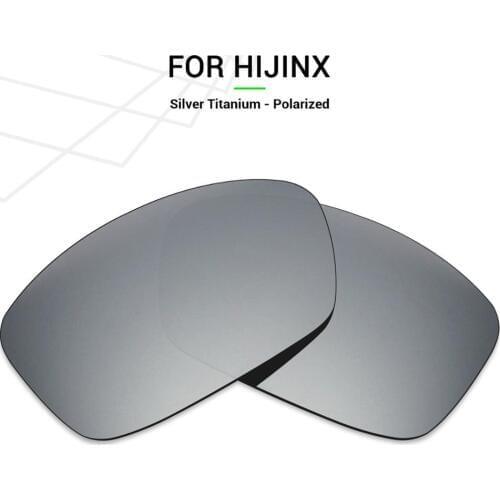 Mryok POLARIZED Replacement Lenses for-Oakley Hijinx Sunglasses Silver Titanium