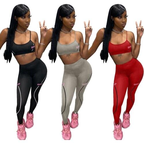 Casual Two Pieces Pant Set Women Sleeveless Details Top and Long Pants Suits 2 Piece Outfits Sling Tight