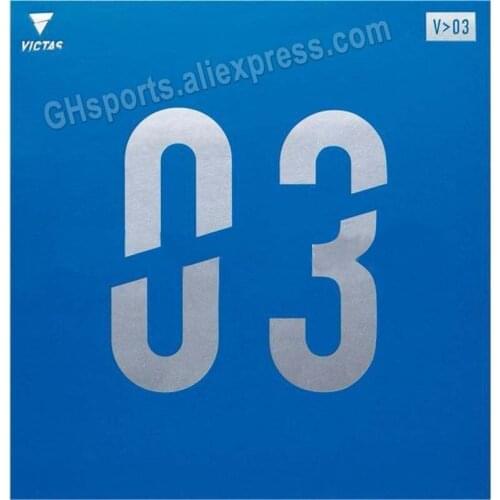 VICTAS V 03 Table Tennis Rubber (High Spin, Tension Sponge) Pips-in Original VICTAS V03 Regular Ping Pong Sponge