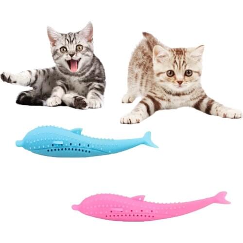 Cat Self-Cleaning Toothbrush Teaser Toy Oral Care Supplies