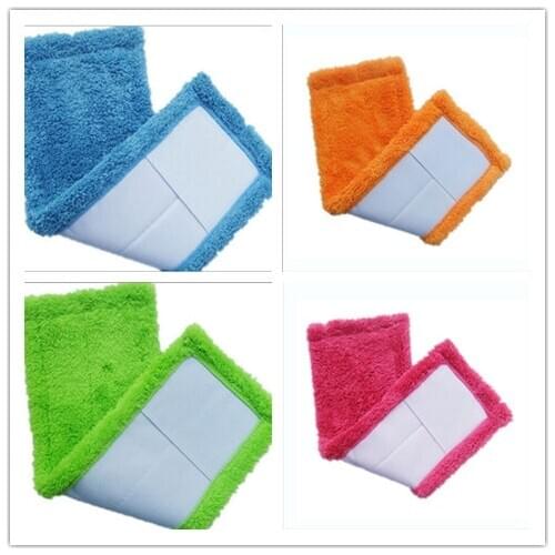 Creativity Hot Microfiber Flat Mops Cleaning Pad Floor Dust Coral Fleece Mop Cloth Head Household Mop Head Refill Tools