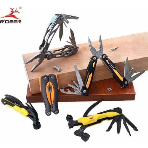 Folding Pliers Stainless Steel Multitool Pliers 105mm Outdoor Combination Pliers Set with Cloth Bag Hand Tools