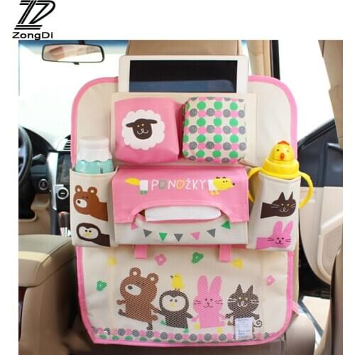 ZD cartoon car back seat trunk luggage net organizer for Nissan qashqai Citroen c4 c5 c3 Chevrolet cruze aveo Peugeot 307 308