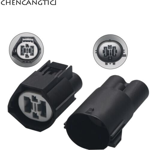 1 Set 4 Pin Way Waterproof Wire Connector Electric Fan Socket Female Male Plug For Ford Focus Volvo Land Rover 7283-8497-90