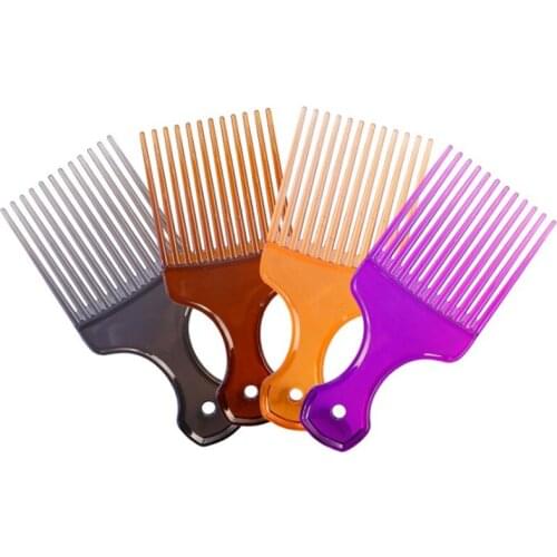 1PC Large Tooth Detangling Curly Hair Comb Back Head Styling Beard Oil Comb Men Hairdressing Wide Teeth Comb Styling Tools