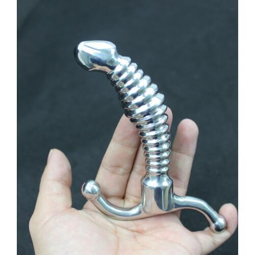 Anal Plug Prostate Massager Wand Stimulator G-Spot Anal Stopper Stainless Steel Big Dildo Butt Plug Sex Toys for Woman Men H8-70