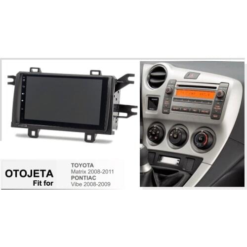 Android 10 radio 8core car multimedia GPS Navigation for Toyota Matrix pontiac vibe 2008 2009 bluetooth HD video player + frame