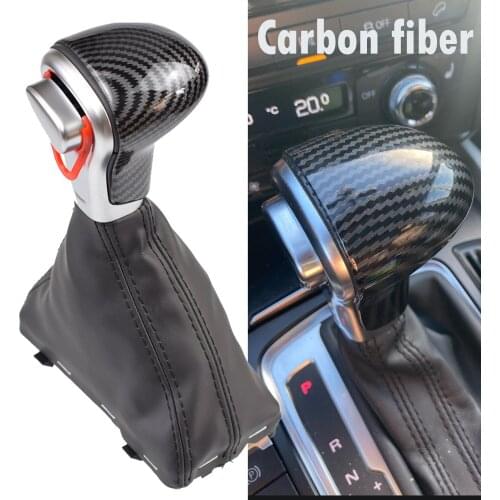 Auto Automatic Shift Knob For Audi A6 C6 A3 8P A4 B8 A5 Q5 Q7 2009 2010 2011 2012 2013 2014 Gear shift knob boot