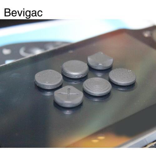 Bevigac 6PCS Silicone Thumb Grip Cap Joystick Analog Button Pad Cover Case For Sony PlayStation PS Vita PSV 1000 2000 Slim