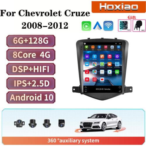 Hoxiao 4G+64G 9.7inch Car Android 2 Din Car Video Radio EightCore WIFI GPS Bluetooth Multimedia For Chevrolet Cruze 2008-2012
