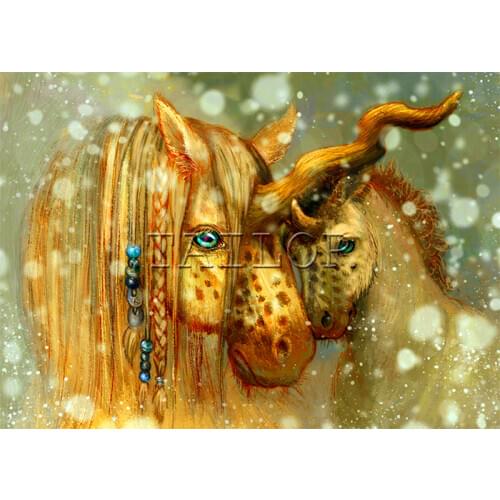 Cuadros full square 5d diamond painting kit set complet embroidery dirll drawing Cross stitch mosaic landscape horse unicorn art