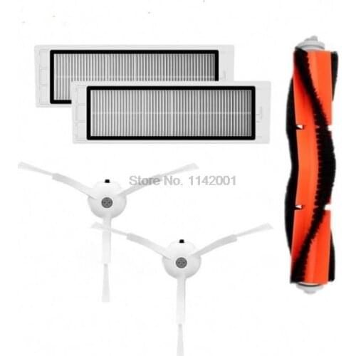 50sets For XiaoMi Roborock S50 S51 S55 S5 S6 S60 E35 Accessories Vacuum Cleaner Parts Washable HEPA Filter Main Brush Side Brush