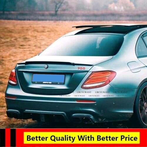 EPFBSQP For Mercedes-Benz E Class W213 Sedan 2016 - 2019 Carbon Fiber Car Rear Trunk Wing Spoiler Rear Spoiler Wing Boot Lid