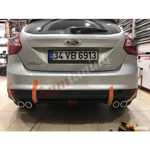 Ford Focus 3 HB Diffuser Sport Model Diffuser Car Accessory Universal Compatible Modified Rear Bumper Attachment