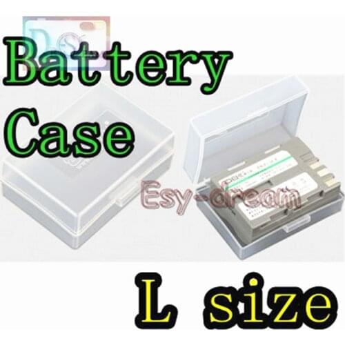 L Size Plastic Case Holder Storage Box for DSLR Camera Battery EL3E EN-EL15 LP-E6 LP-E6N BP-511A LI90 FM500H FM55H
