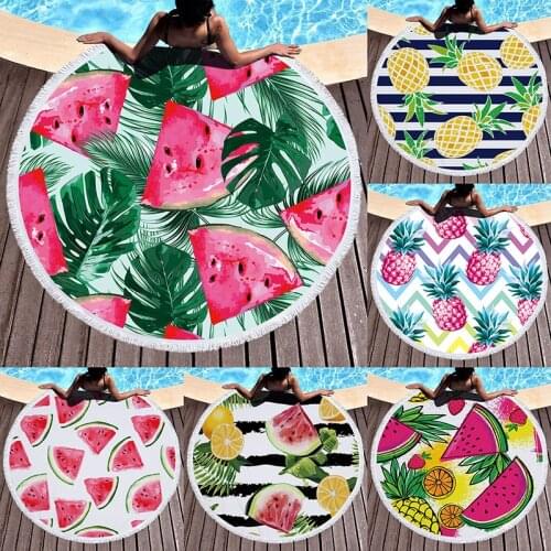 Dreamcatcher Summer Round Beach Towels Bohemian Bath Shower Towel Circle Swim Yoga Picnic Mat Bikini Cover Up serviette de plage