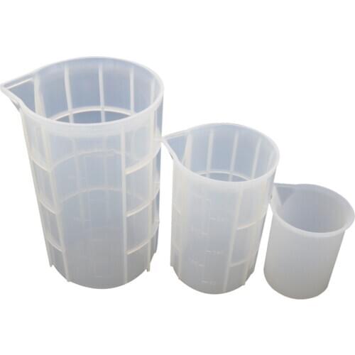Crystal Epoxy Silicone Measuring Cup Diy Handmade Tool With Scale Non-stick Adjusting Mixing Cups