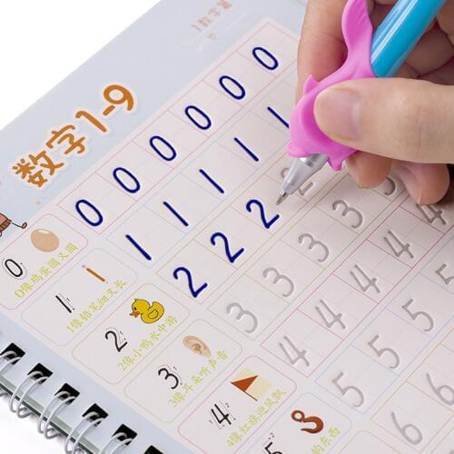 Reusable Copybook Arabic numerals Copybook For Calligraphy Learn math Practice Book For Children Digital Handwriting For Kids