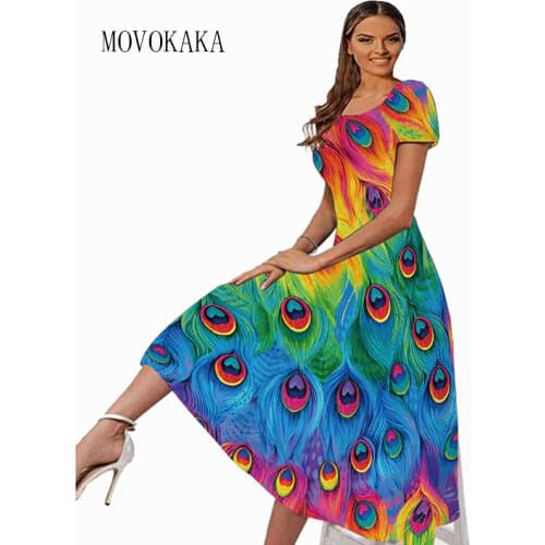 Короткие летние платья Movokaka China At AliExpress