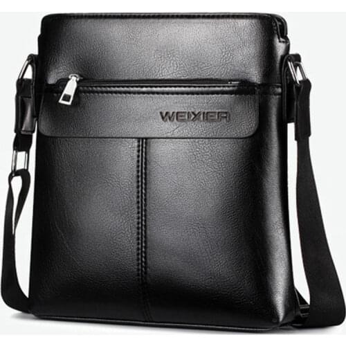 2020 PU Leather Mens Business Anti-theft Waterproof Messenger Bags Crossbody Bag pack handbag Shoulder Bags Short Trip For Male