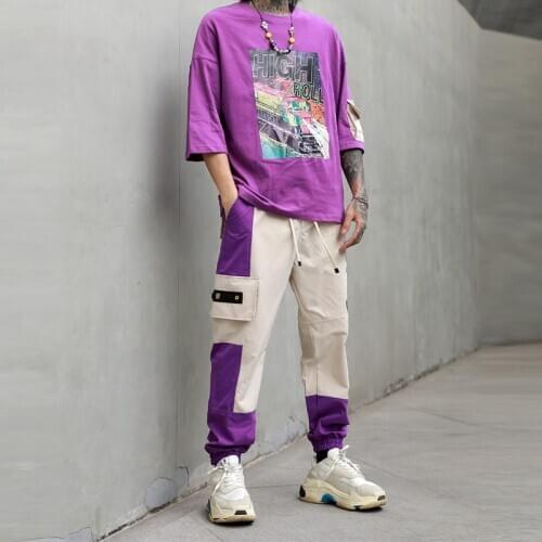 2020 Streetwear Men Tracksuit Summer Sweatsuit 2 Pcs T Shirts And Pants Jogging Homme Mens Clothing ABZ668