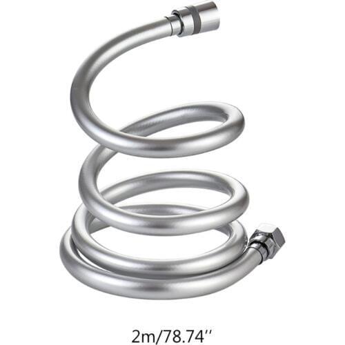 2m PVC Smooth Shower Hose High Pressure Thickening Handheld Head Flexible Anti Winding For Bath Parts Accessories