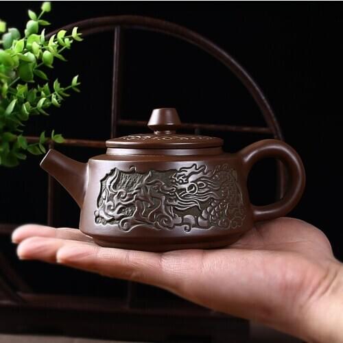 Handmade Purple Clay Tea set Yixing Imitation bronze teaware Drinkware Tea Pot Cup Set Chinese Tea room etiquette supplies WJ826