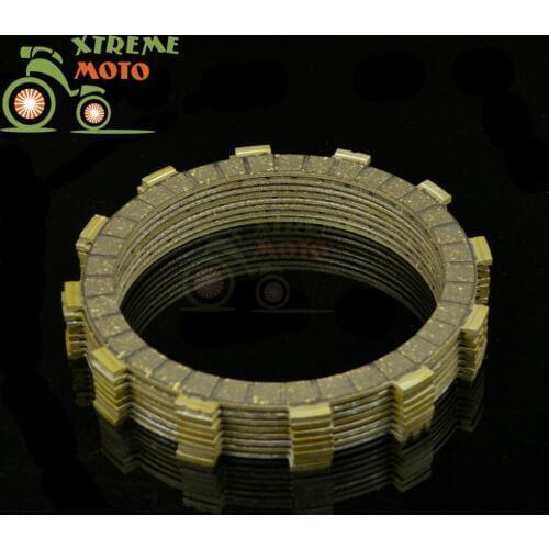 Motorcycle Clutch Disc Friction Plates Set 8pcs for YAMAHA WR250Z 1994-1998 YZ250 1993-2015 WR450F 2005-2015 DirtBike