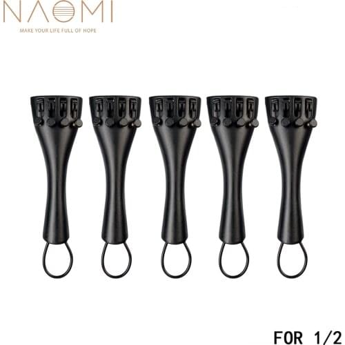 NAOMI 5PCS Violin Tailpiece W/ 4 Tuners 1/2 Violin New Aluminium Alloy Violin Parts & Accessories New Set