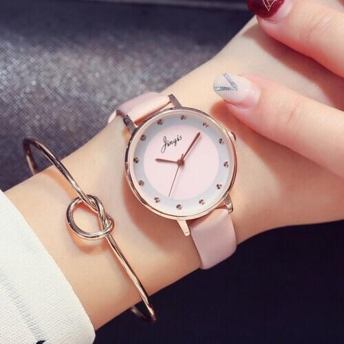 2019 New Creative Simple Sports Brand Casual Quartz Watch Women Crystal Leather Watches Relogio Feminino Wrist Watch Hot Sale