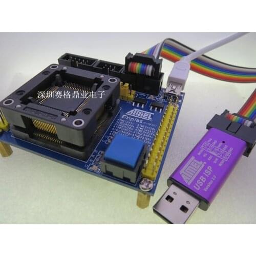 Original ATMEL IC Test Seat ATmega64 Burning Programm mega128/64 mega6450/mega169 Socket Adapte