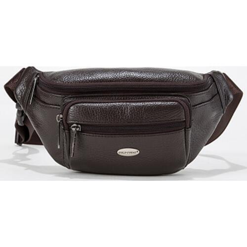 GOLD CORAL Genuine Leather Casual Belt Waist Bag Mens Fanny Pack Phone Pouch Bag For Men Travel Bum Waist Pack Coin Purse 2018