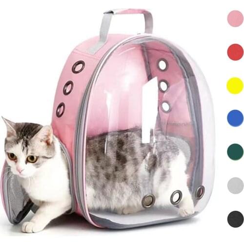 Transparent Puppy Cat Carrier Bag Breathable Dog Pet Carrier Backpack Outdoor Chihuahua Cat Travel Bag Pet Transport Backpack