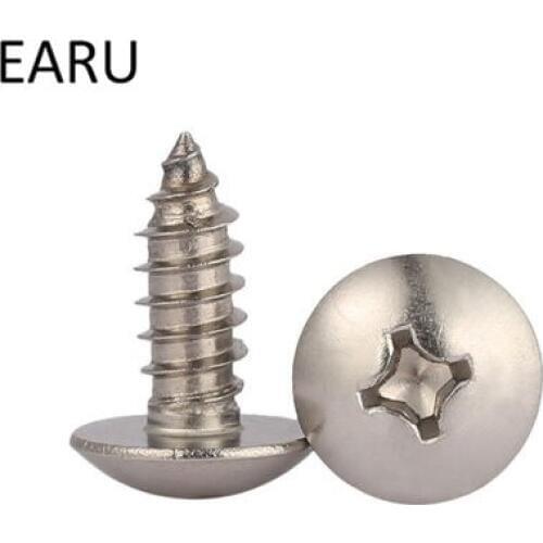 TM5*10/12/14/16/18-60mm T Standard 316 Stainless Steel Cross Round Truss Pan Phillips Head Self-tapping Tapping Screws Bolt