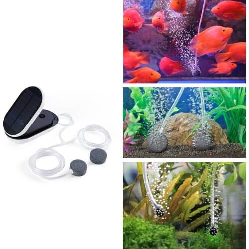 USB Charging 3modes Solar Powered/DC Charging Oxygenator Water Oxygen Pump Pond Aerator Fish Tank Oxygen Air Compressor Aerator