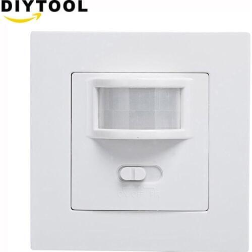 AC 220V Infrared PIR Motion Sensor Recessed Wall Module Light Switch