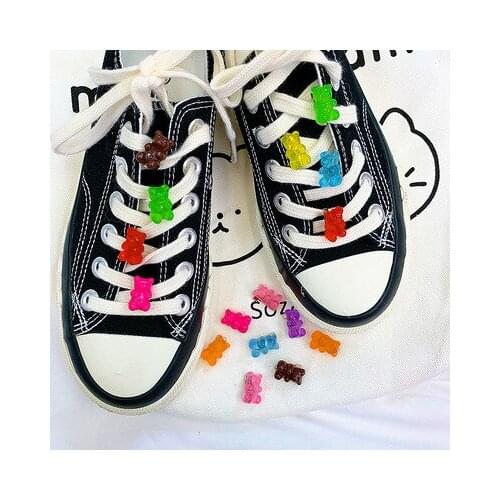 Japanese Anime Brooches Kawaii Cartoon Candy colored Fudge Bear Brooches Pins Girl Kids Jeans Bag Decoration For Friend Brooches