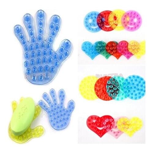 1PCS Magic Plastic Sucker Soap Dishesfor Bathroom Lovely Shape High Quality Double-sided Sanitary Ware Bathroom Accessories