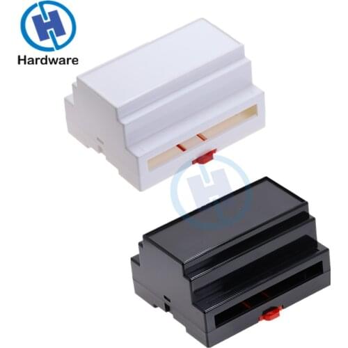 1Pc wall mount beige plastic din rail enclosure junction box electronic equipment enclosure industrial box 107*87*59mm