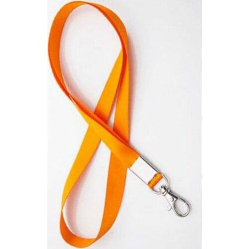 1pc Nylon Lanyard for Name ID Badge Holder Nack Hanging Strap for Staff Employees Work Card Holder Rope with Key Ring