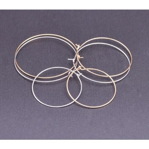 10pcs/lot DIY Jewelry accessories Stainless Steel pendant Round Ear ring earring Jewelry Findings For earrings necklace bracelet