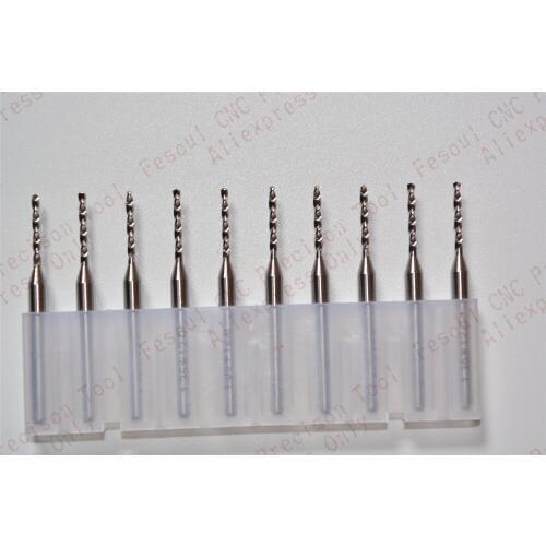 3.175mm*1.35mm,10pcs,Free shipping PCB Drill Bit,CNC milling Cutter,Solid carbide Drill,wood tool,plastic