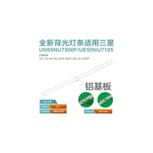 2pcs/lot LED Backlight strip for Samusng 55NU7100 UE55NU7300 UE55NU7100 UE55NU7105 AOT_55_NU7300_NU7100 BN96-45913A BN61-15485A