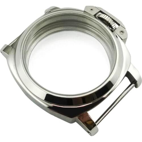 44mm Stainless Steel Watch Case for ETA 6497 6498 Watch Movement Repair Parts